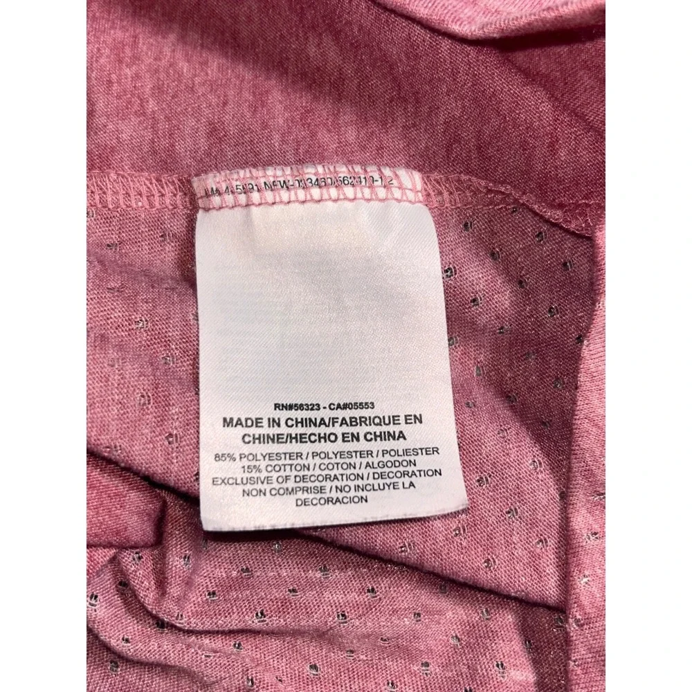 Nike Running Dri-FIT Shirt Pink Heather Reflective Short Sleeve 892813-618 M